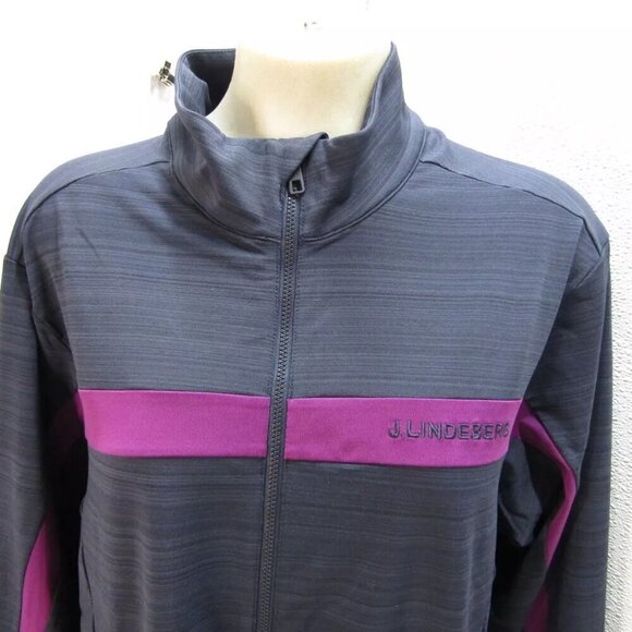 NEW J. LINDEBERG Womens Saks Jarvis Mid Layer Jacket Navy Purple Size XXL - Picture 6 of 12